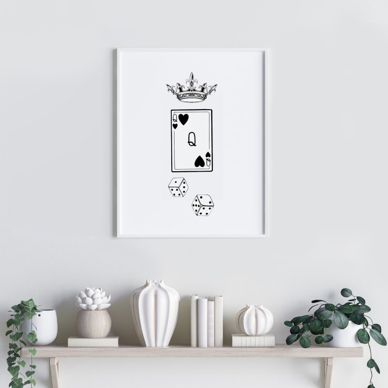 Thumbnail of 'Queen Of Hearts' - Fine Art Print A4 image