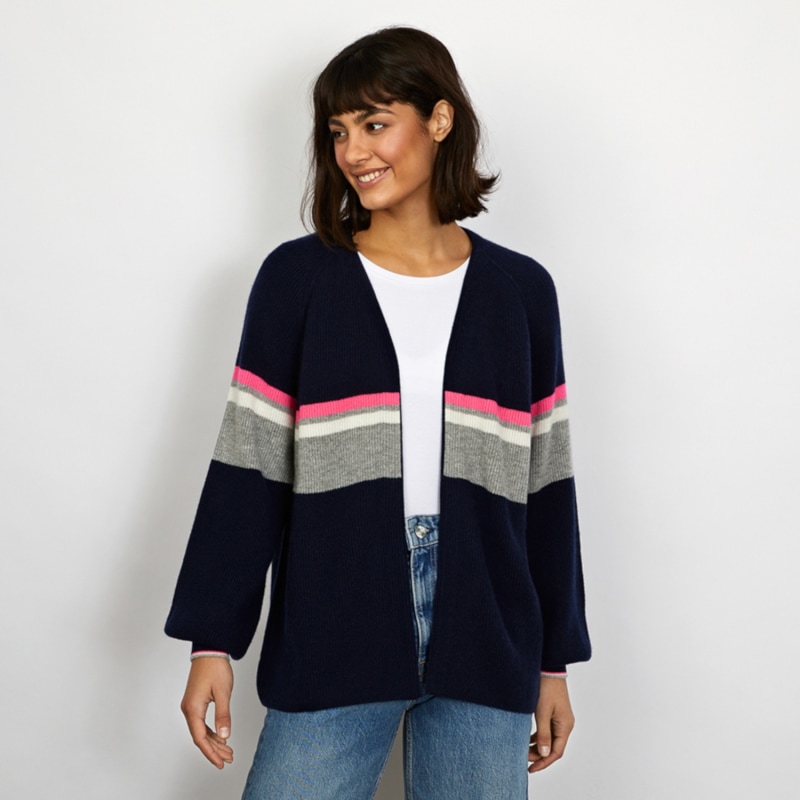 Thumbnail of Callie Navy Cashmere Wool Cardigan image