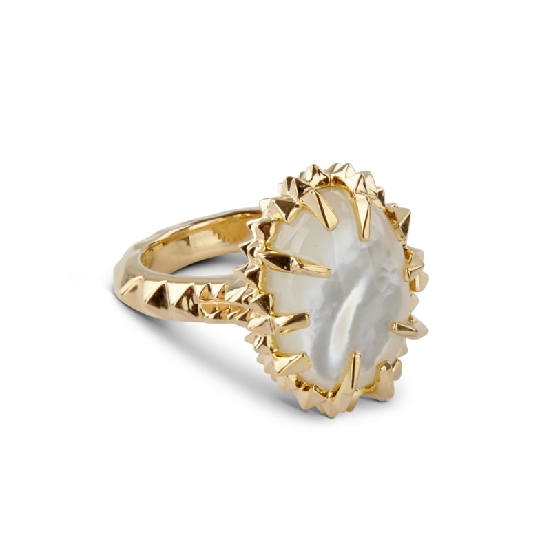 Thumbnail of Ivory Mother Of Pearl Ring Gold image