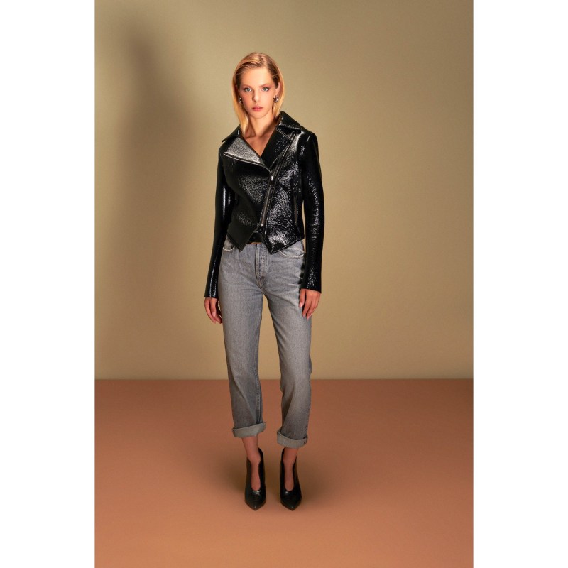 Thumbnail of Black Angelina Biker Jacket image