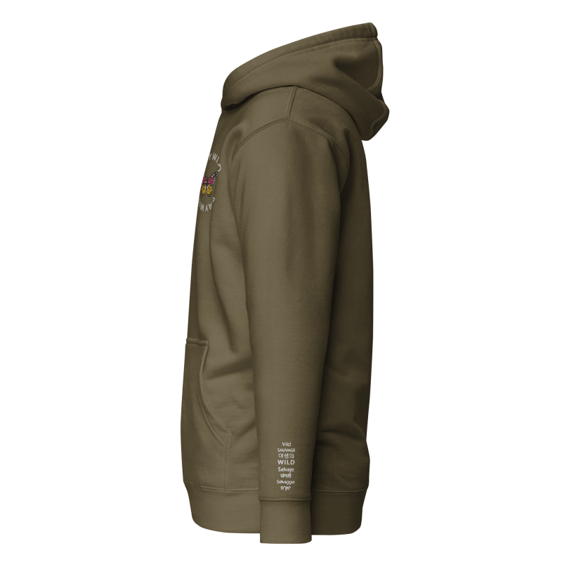 Thumbnail of Stay Wild Unisex Hoodie In Olive image