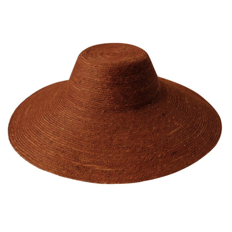 Thumbnail of Riri Jute Straw Hat In Burnt Sienna image