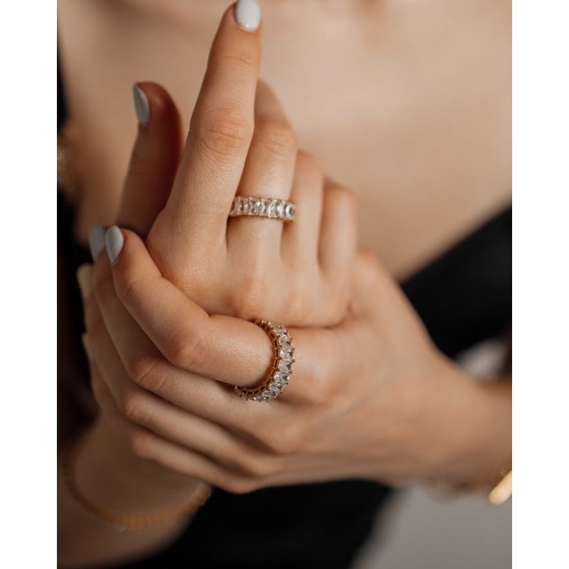 Thumbnail of Ciana Baguette Zircon Ring image