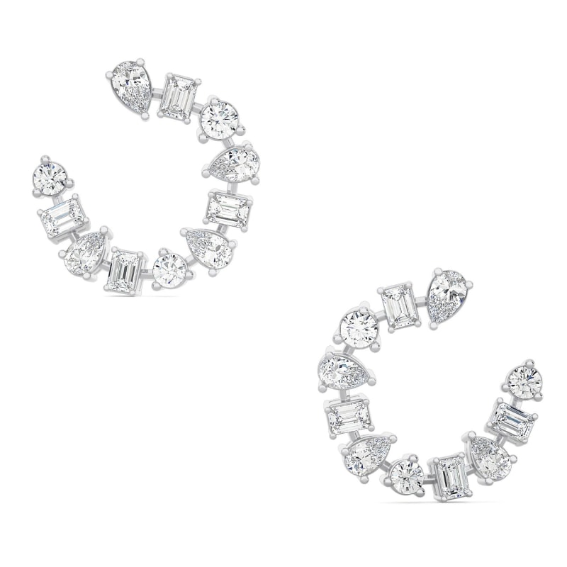 Thumbnail of Fancy Cut Diamond Earrings image