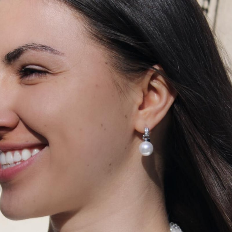 Louise Earrings, Mother of Pearl