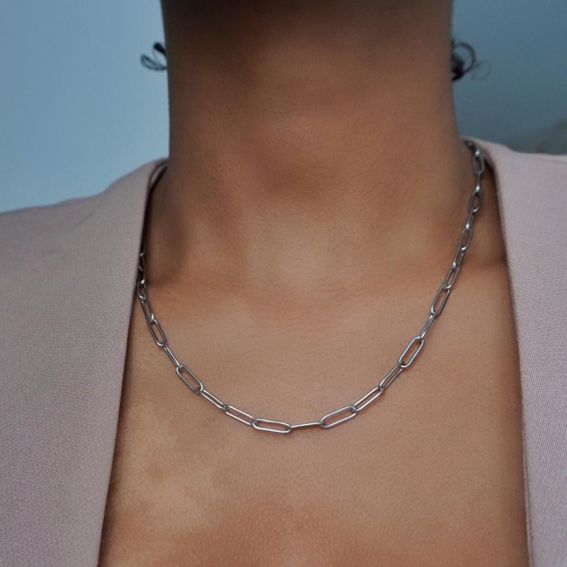 Thumbnail of Silver Cable Chain Necklace image