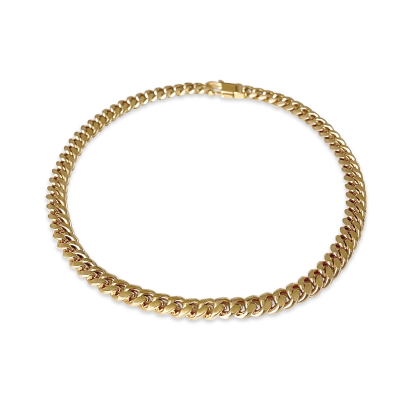 Thumbnail of Gold Mini Chain Link Necklace image