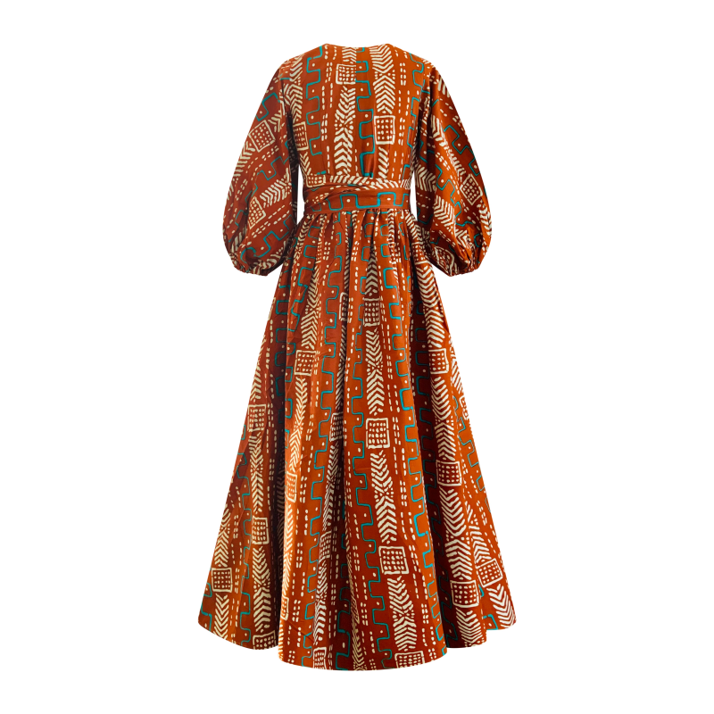 Thumbnail of Mud African Print Wrap Dress image