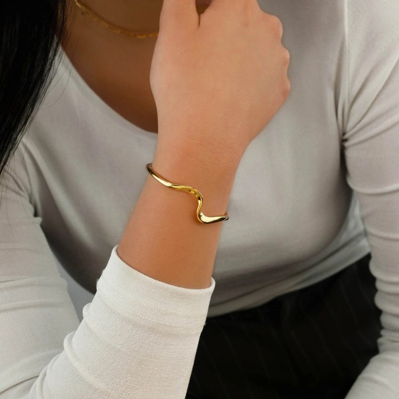 Thumbnail of Wavy Gold Bracelet image