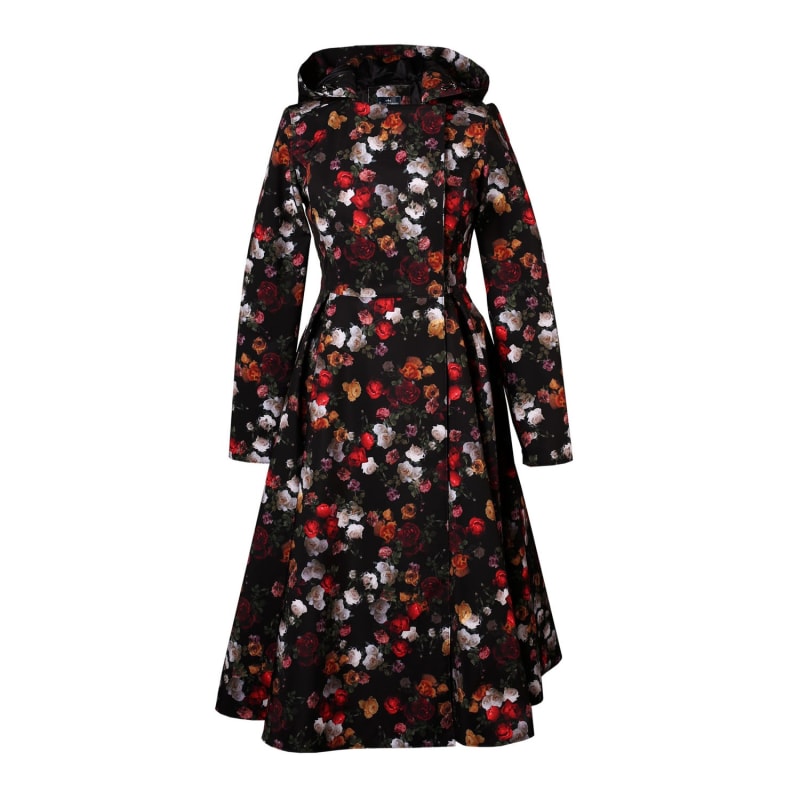 Thumbnail of Women's Long Double Breasted Peacoat - Rose Garden image