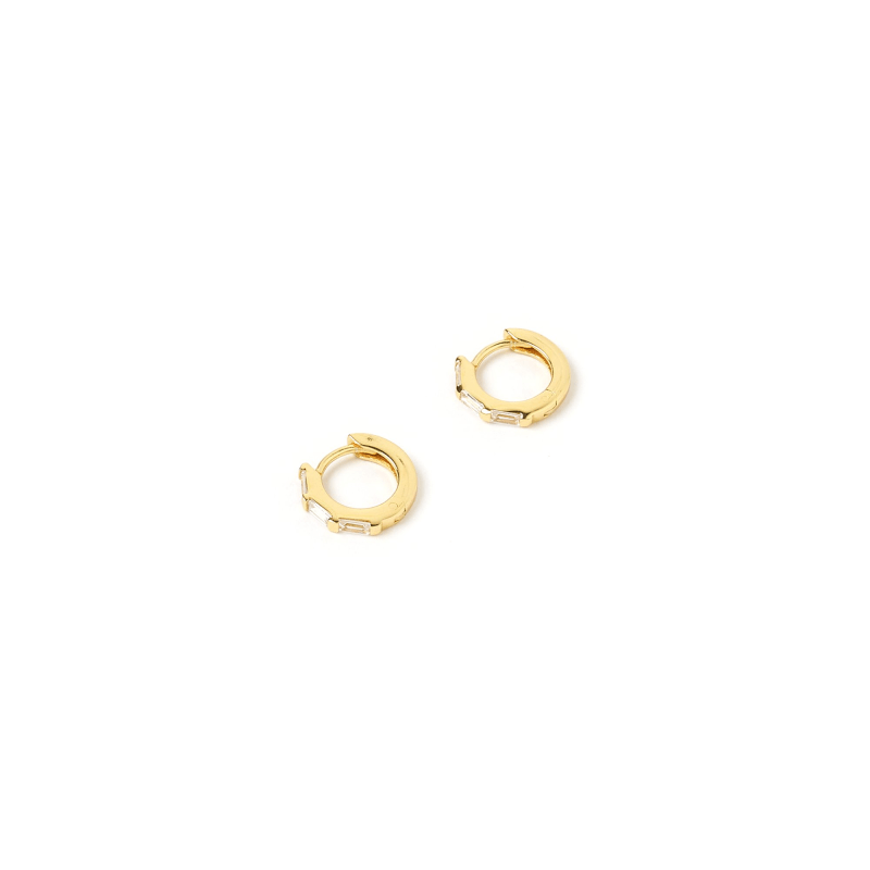 Thumbnail of Holi Gold Huggie Earrings image