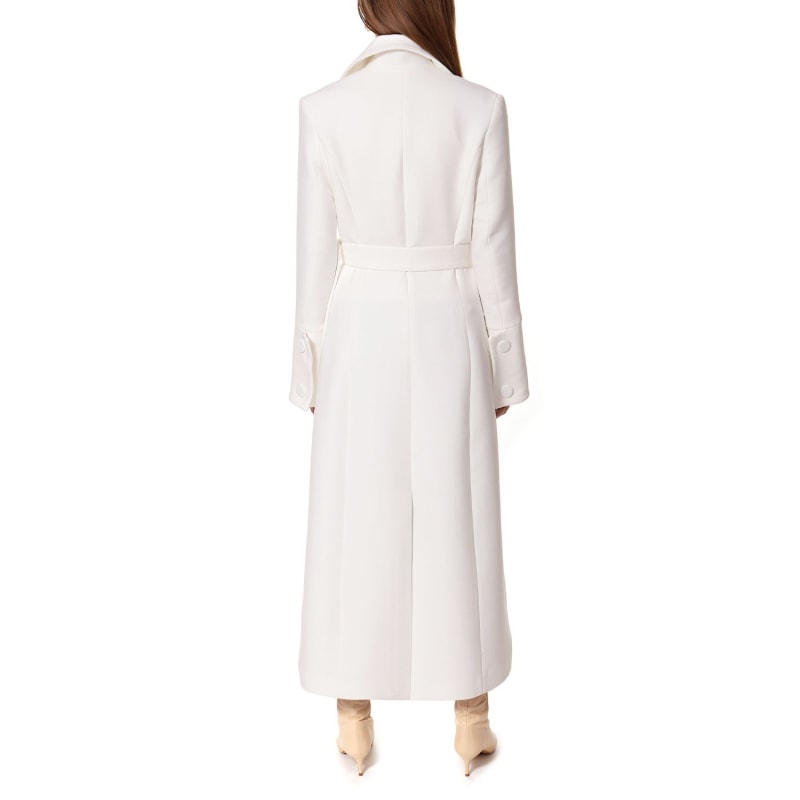 Tilda Off White Coat Aggi Wolf Badger