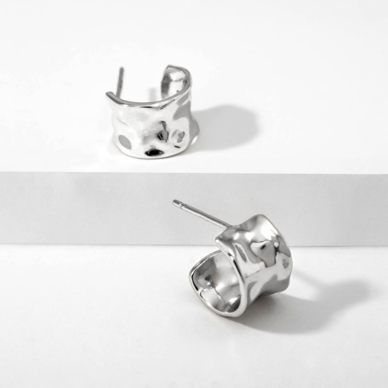 Thumbnail of Ripples Studs Sterling Silver Earring image