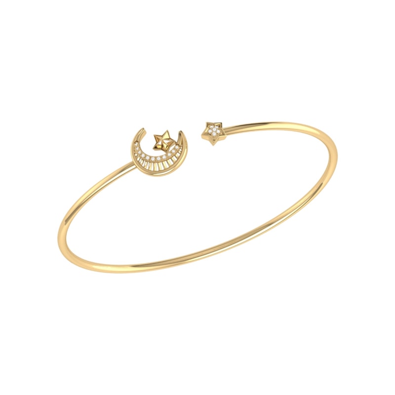 Thumbnail of Starkissed Crescent Cuff In 14 Kt Yellow Gold Vermeil On Sterling Silver image