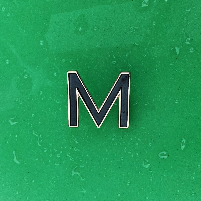 Thumbnail of Enamel Letter M Pin image