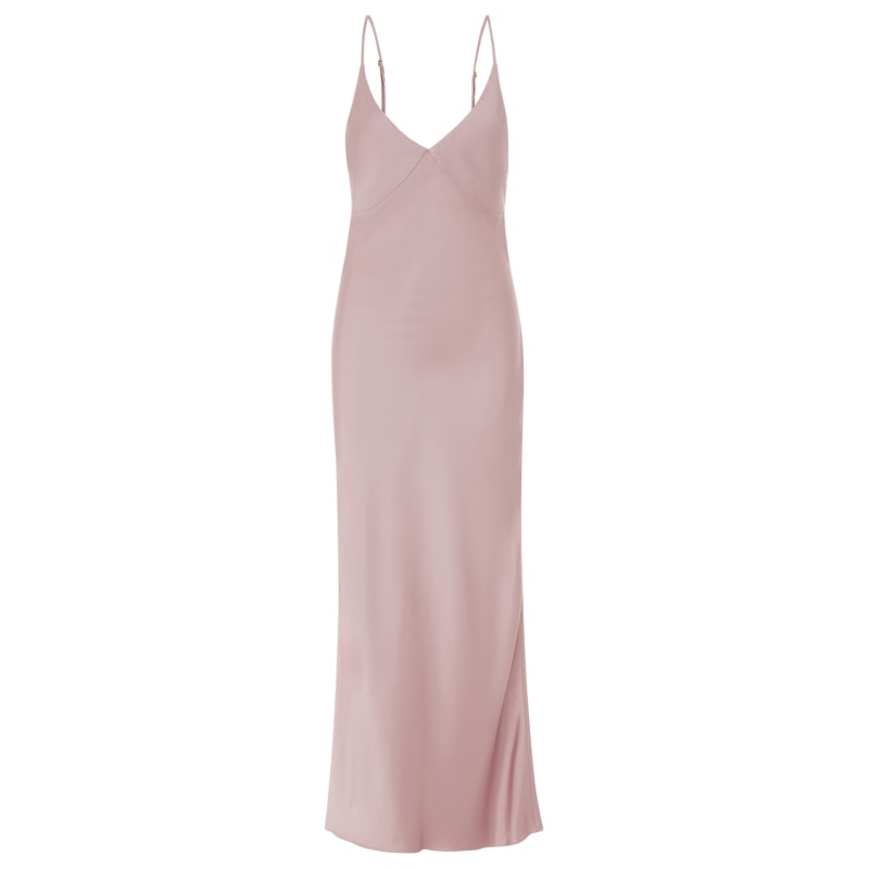 Slip Dress In Dusty Pink, MYKAFTAN