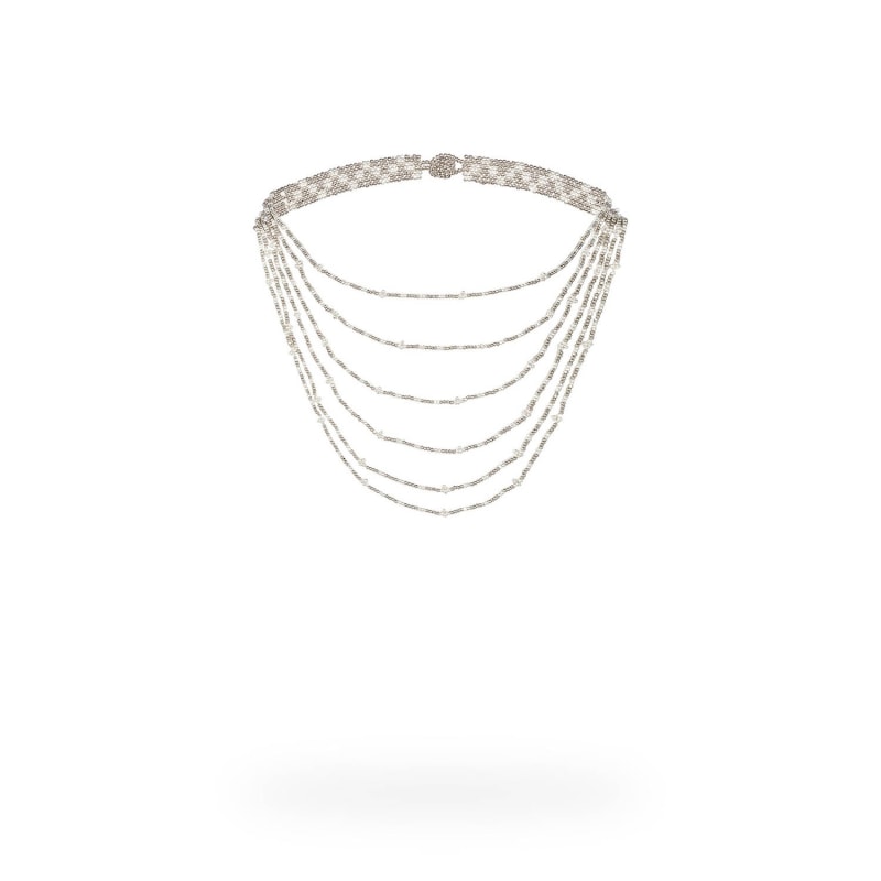 Thumbnail of Layered Choker - Platinum, Silver image