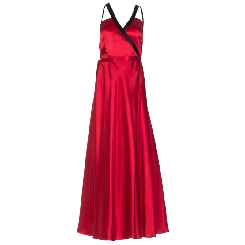 Thumbnail of Dory Silk Dress In Red image