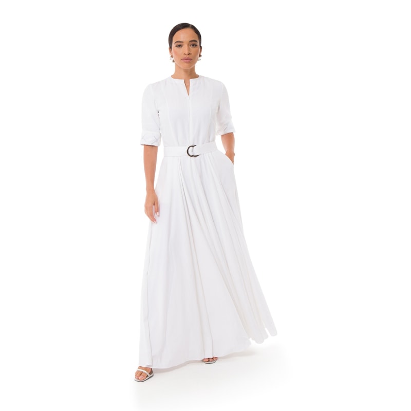 Thumbnail of Elom Maxi Linen Dress - White image