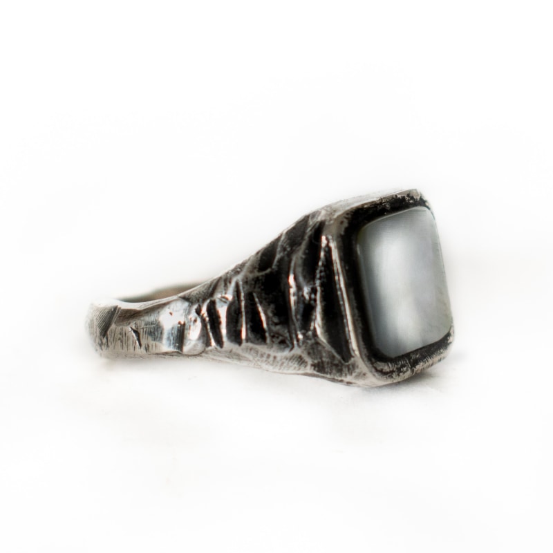 Thumbnail of Hook - Mother of Pearl Signet Ring image