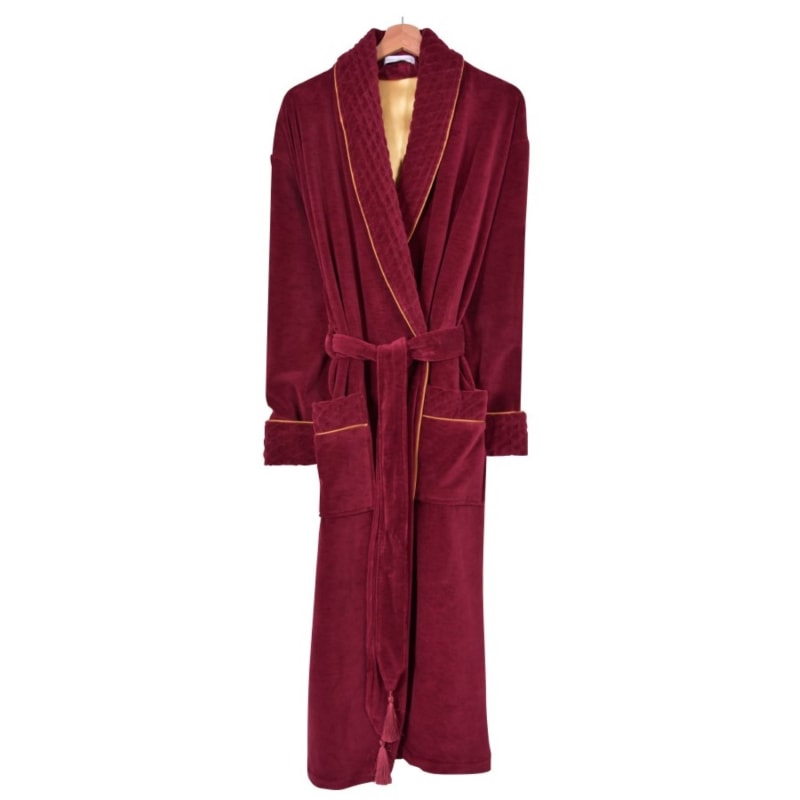 Men's Red Dressing Gown | Renfield Smoking Jacket Robe