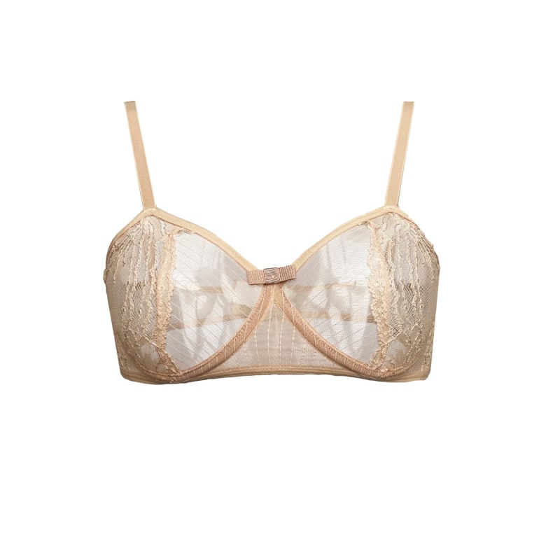 Thumbnail of Petunia Lace & Stripe Tulle Bra image