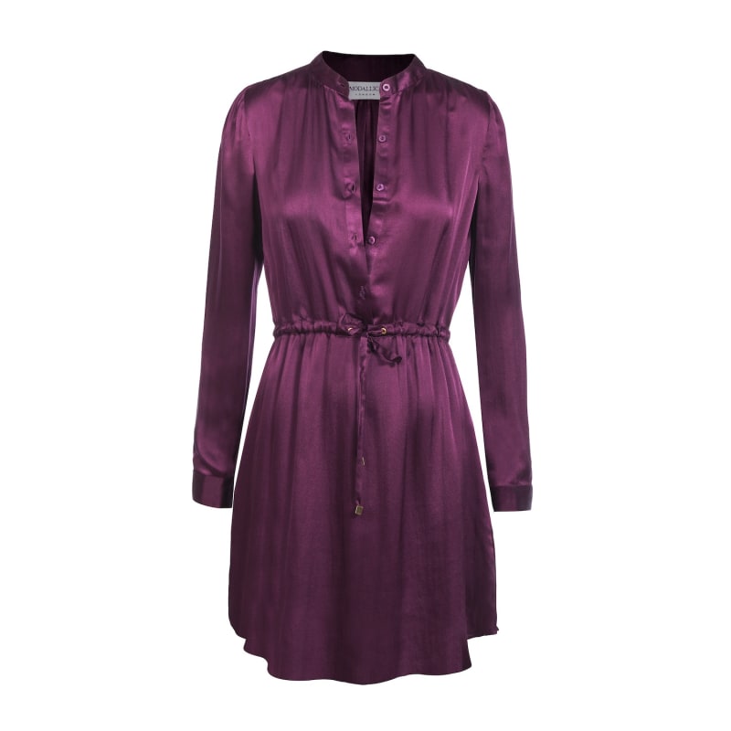 Thumbnail of Viki Violet 100% Organic Gots Certified Silk Mini Dress image