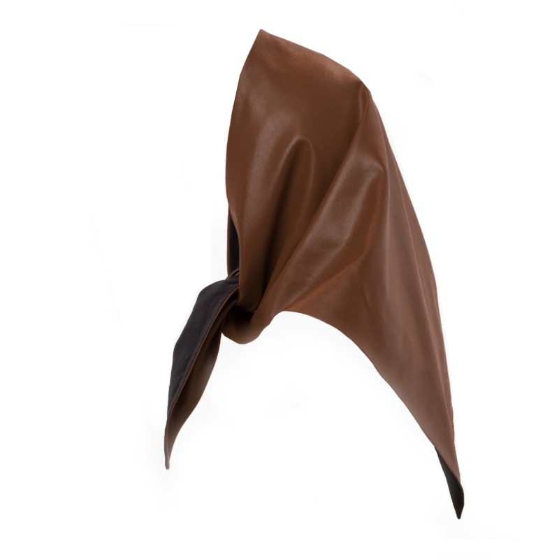 Thumbnail of Brown Faux Leather Shawl Scarf image