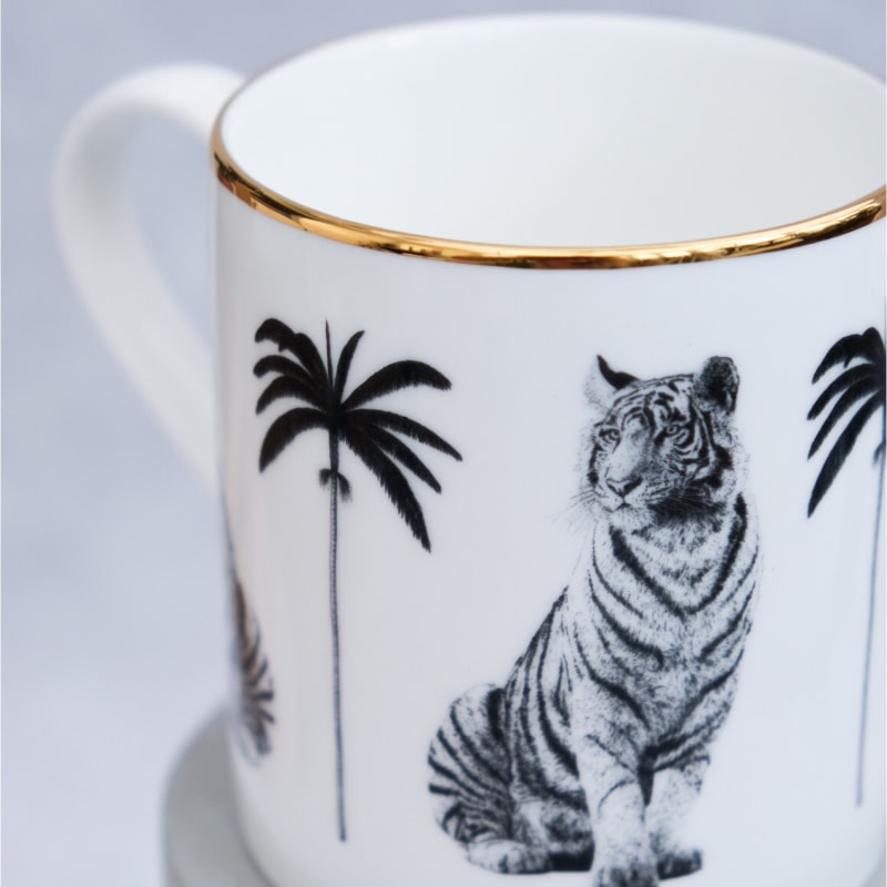 Thumbnail of Tiger Fine Bone China Mug image