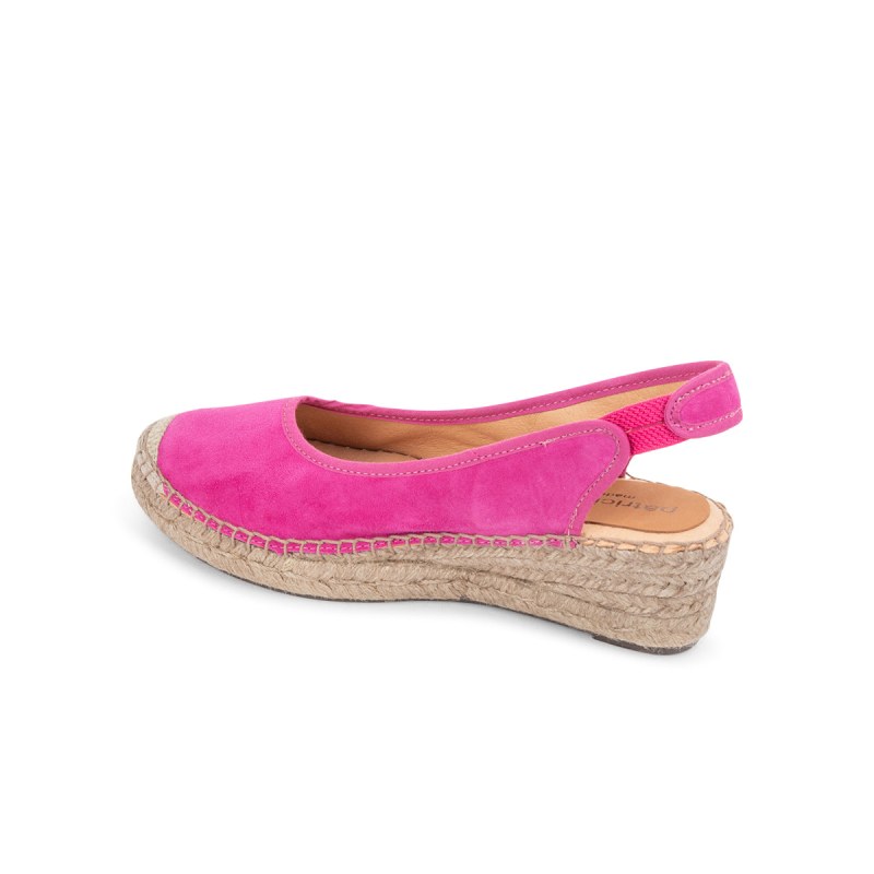 Bright pink espadrilles top