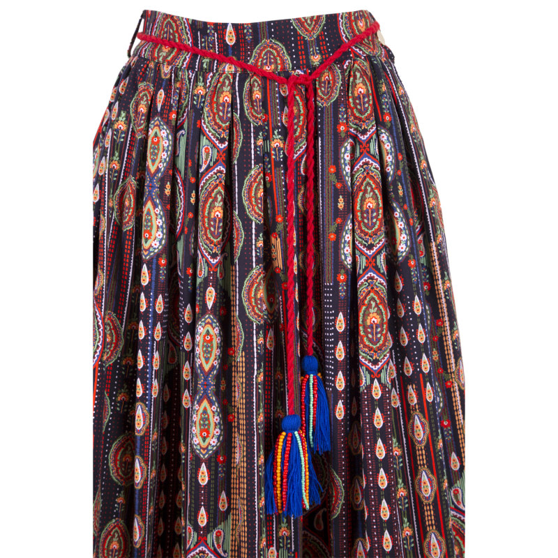 Thumbnail of Vanessa - Ethnic Patterned Maxi Skirt image