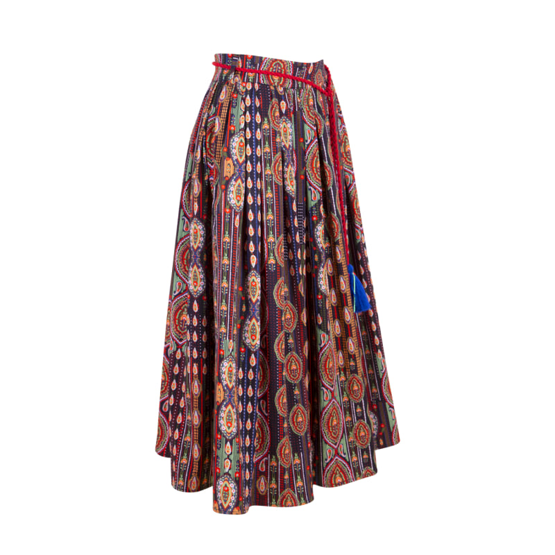 Thumbnail of Vanessa - Ethnic Patterned Maxi Skirt image