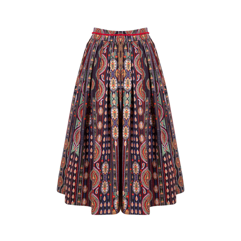 Thumbnail of Vanessa - Ethnic Patterned Maxi Skirt image