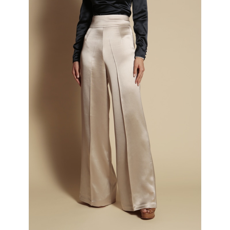 Silk palazzo top