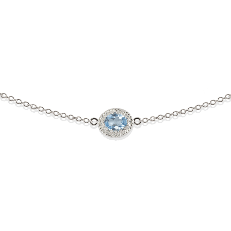 Thumbnail of Luccichio Sky Blue Topaz Choker image