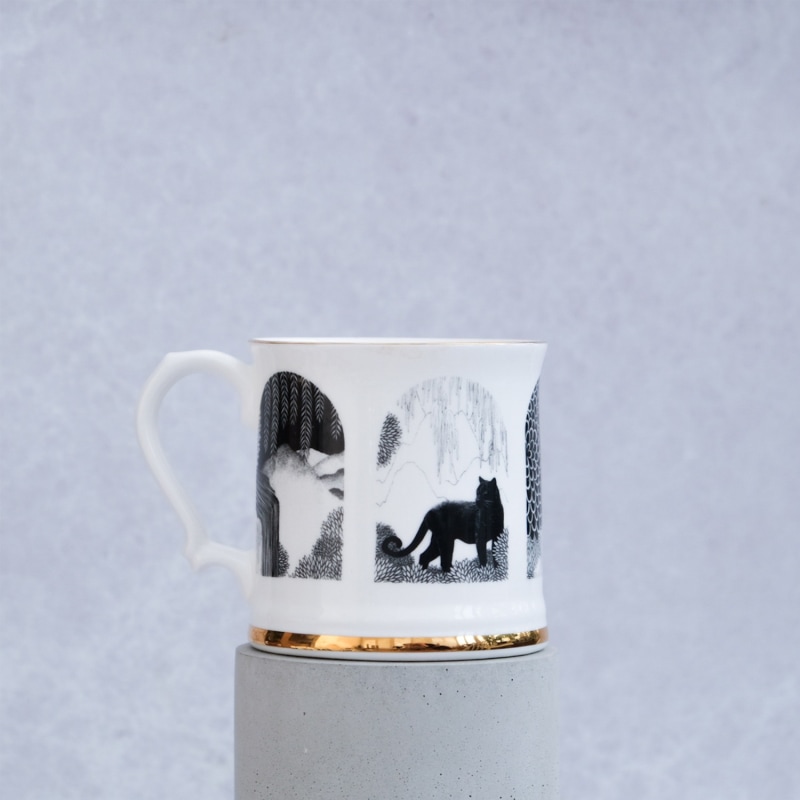 Thumbnail of Peeking Through Fine Bone China Tankard image