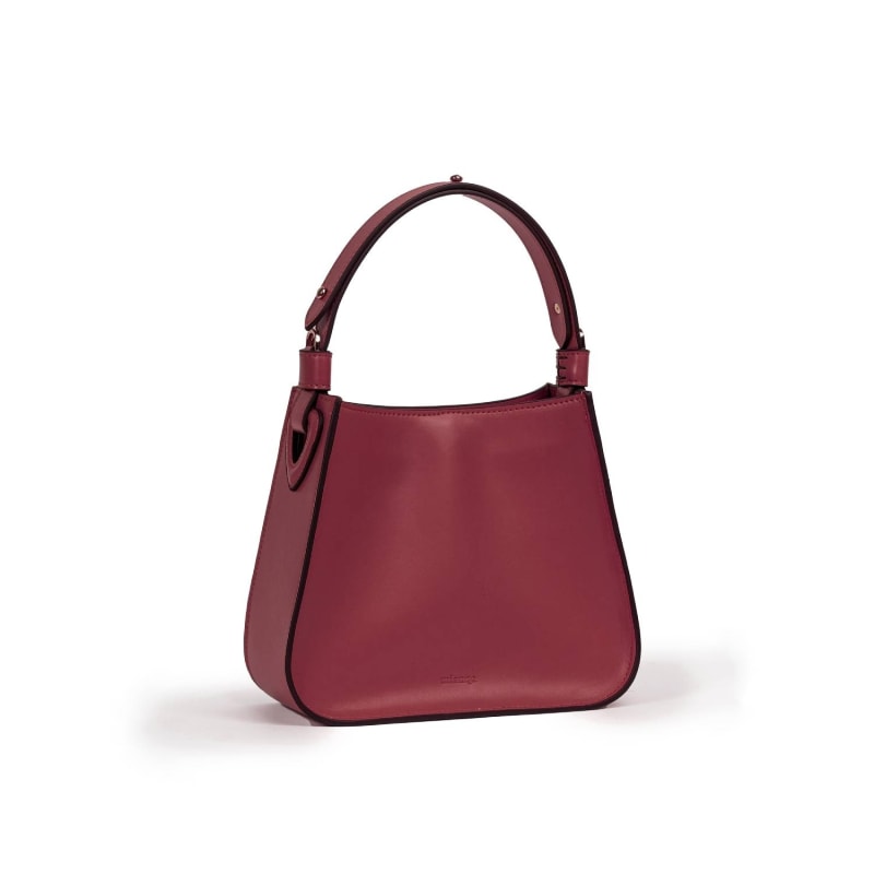 Plum leather crossbody bag on sale