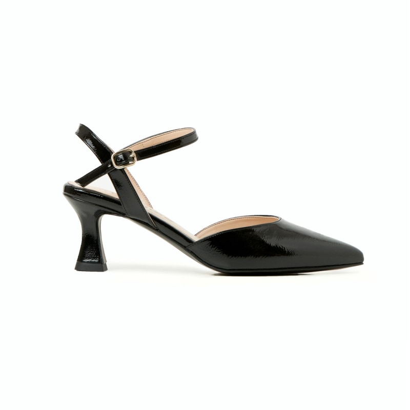 Thumbnail of Vegan Black Slingback Pumps Grand Boulevard image