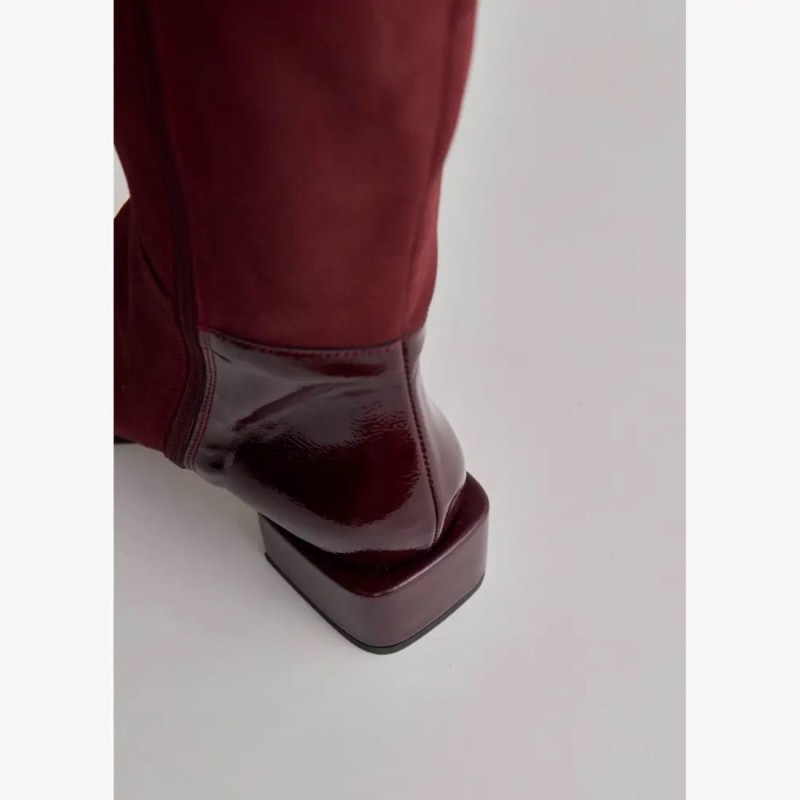 Thumbnail of Vegan Boot Village Burgundy image