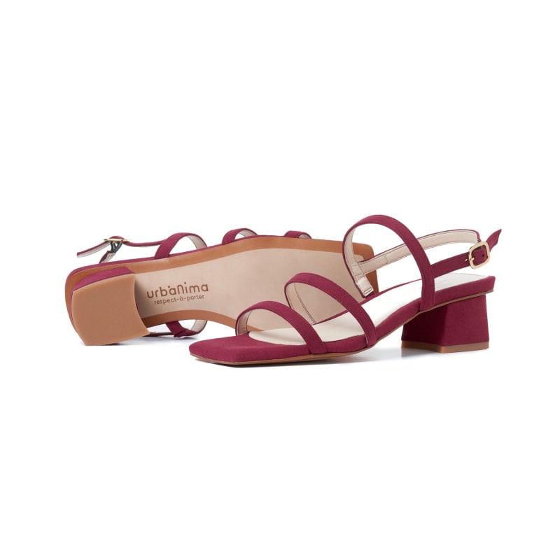 Thumbnail of Vegan Heeled Sandal Glorieta Cherry Red image