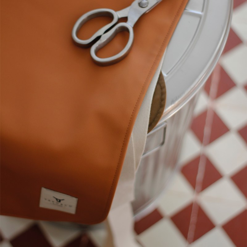 Thumbnail of Minimalist Vegan Leather Gardening Apron, Terracota image