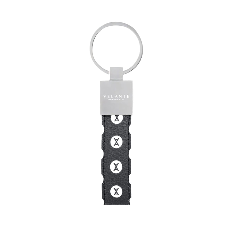 Thumbnail of Vegan Leather Premium Key Ring - Silver image