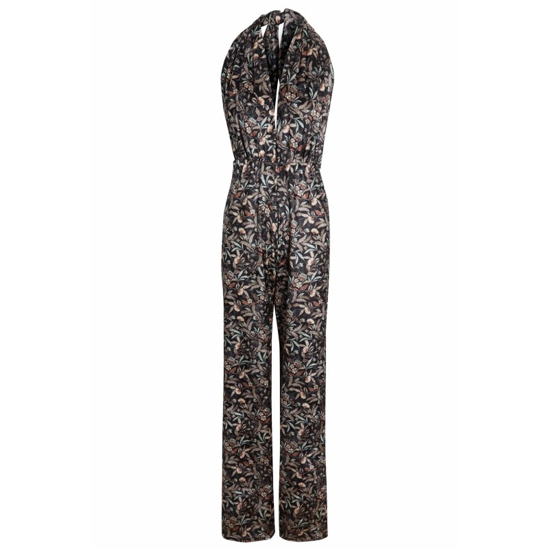 Thumbnail of Floral Velvet Backless Jumpsuit image