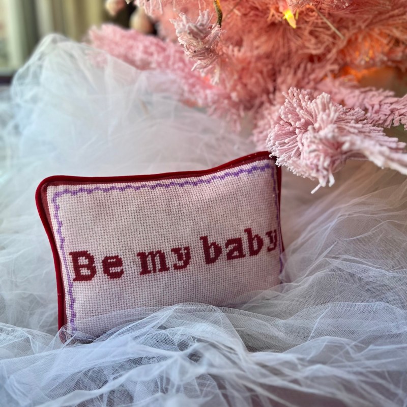 Thumbnail of Velvet "Be My Baby" Toss Pillow image