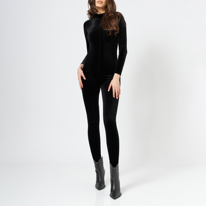 High-Waisted Velvet Leggings, LIA ARAM