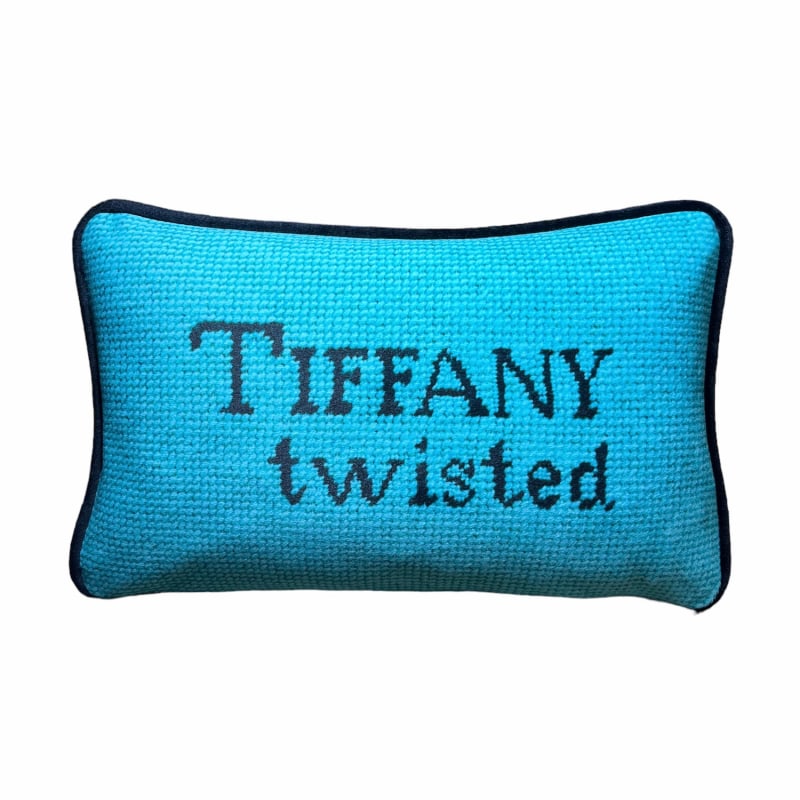 Thumbnail of Velvet "Tiffany Twisted" Custom Made Toss Pillow image