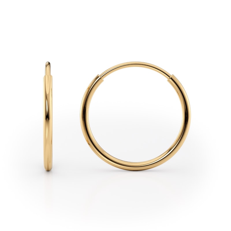 Thumbnail of Venezia Slim Gold Hoops image