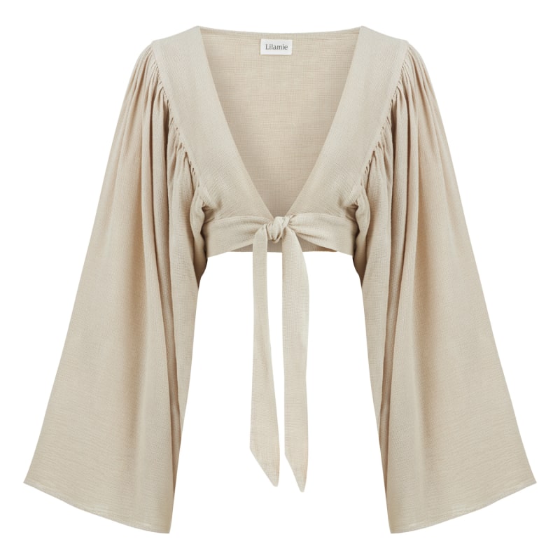 Thumbnail of Venice Cross Top - Beige image