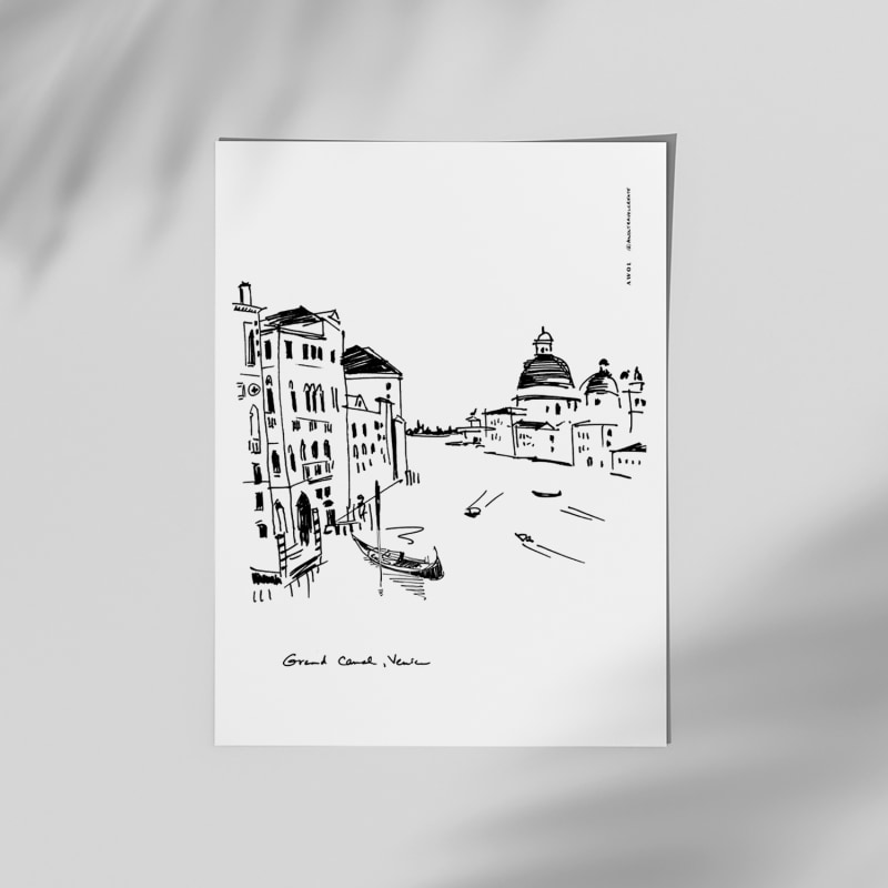 Thumbnail of Modern Venice Travel Poster, Italy Wall Art For Home Decor And The Perfect Italy Gift: Art Print image