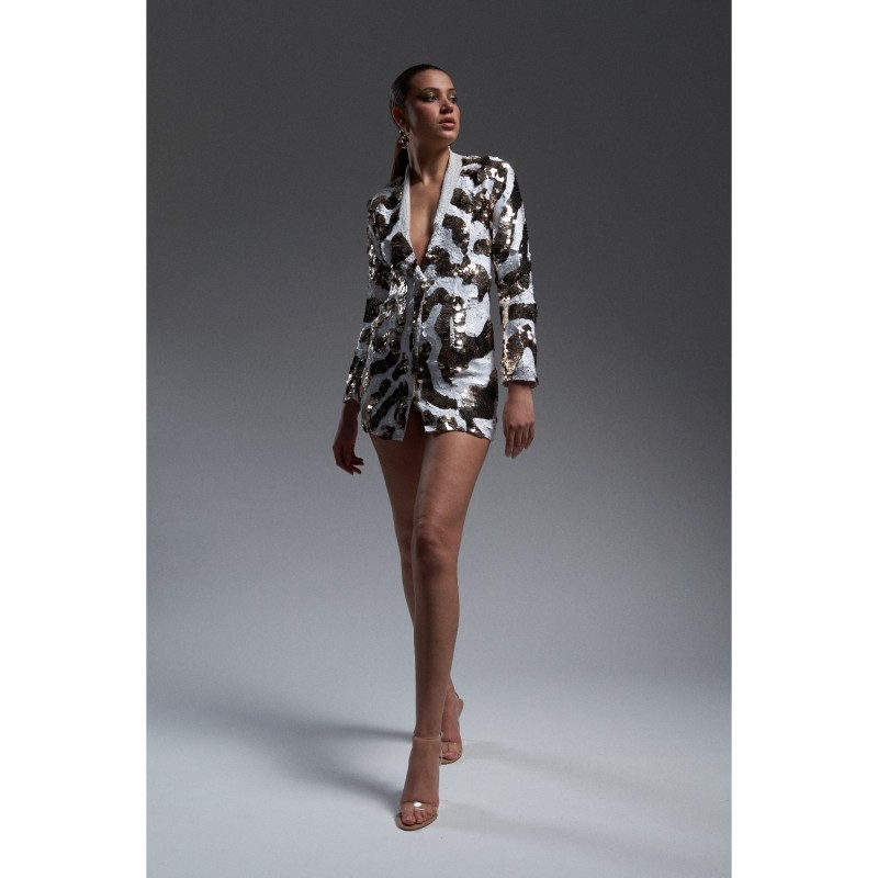 Thumbnail of Venus Blazer Dress In Sequins image